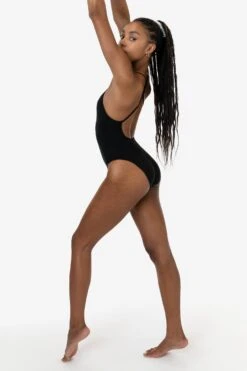 B308GD - Garment Dye Spaghetti Ruched Front Crossback Bodysuit -Builtd Store B308GD F 3k