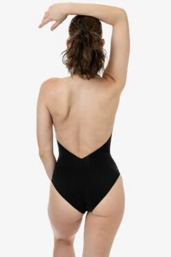 B312GD - Garment Dye Halter Bodysuit 31 B312GD - Garment Dye Halter Bodysuit -Builtd Store B312GD BLACK 3