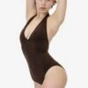 B312GD - Garment Dye Halter Bodysuit