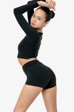 8319GD - Garment Dye Yoga Shorts -Builtd Store BLACK 1 14ff9339 e6ab 4816 ac4f c6491a3a5e01