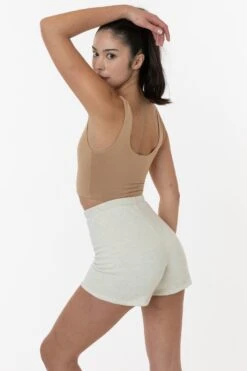 CF330 - Cotton Fleece High Waist Fitted Short