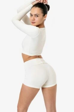 8319GD - Garment Dye Yoga Shorts -Builtd Store CREME 1 15021823 f5d3 48d0 9152 08144837c4cb