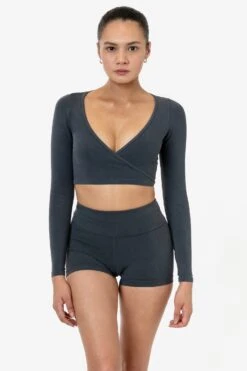 8319GD - Garment Dye Yoga Shorts -Builtd Store DOLPHINBLUE 3