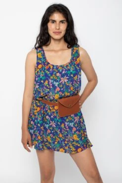 RPCH03 - Chiffon A-Line Mini Dress -Builtd Store Dress3