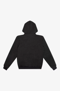 F98 - 50/50 Dropped Shoulder Pullover Hoodie -Builtd Store F98 DarkHeatherGreyBACK