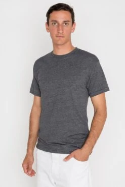 FF01 Unisex - Poly-Cotton Crew Neck T-Shirt -Builtd Store FF01 heatherblack 4214a0c4 fc04 47af b3c7 03e6f2054d52