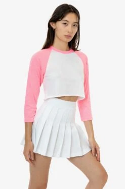 FF354 - Poly Cotton Cropped Raglan -Builtd Store FF354 WHTNHP 1 1