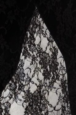 FNS301 - Floral Lace Pencil Skirt -Builtd Store FNS301 Black4