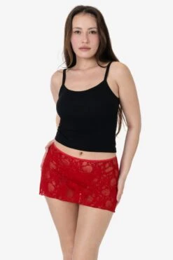 FNS384 - Floral Lace Micro Mini Slip Skirt 10 FNS384 - Floral Lace Micro Mini Slip Skirt -Builtd Store FNS384 MORELLO 5