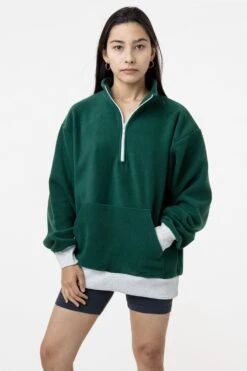 PF408 - Polar Fleece Half Zip Pullover -Builtd Store Forestr