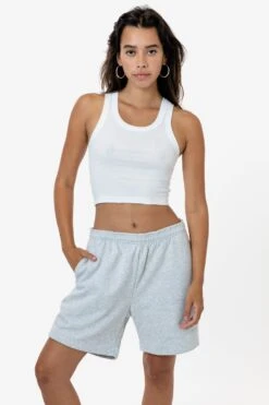 HF02 - Heavy Fleece Sweat Short (Piece Dye) -Builtd Store HF02 ASH W