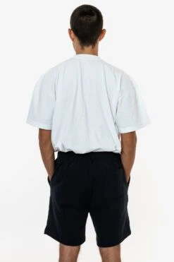 HF02 - Heavy Fleece Sweat Short (Piece Dye) -Builtd Store HF02 BLACK M3