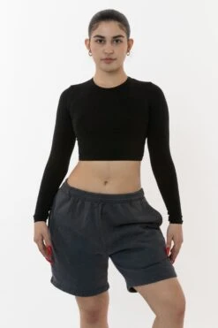 HF02 - Heavy Fleece Sweat Short (Garment Dye) -Builtd Store HF02GD DOLPHINBLUE W