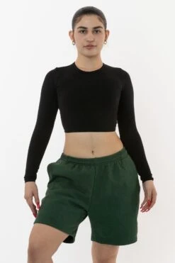 HF02 - Heavy Fleece Sweat Short (Garment Dye) -Builtd Store HF02GD IVY W2