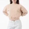 HF06 - Heavy Fleece Cropped Mock Neck Pullover (Garment Dye 2)