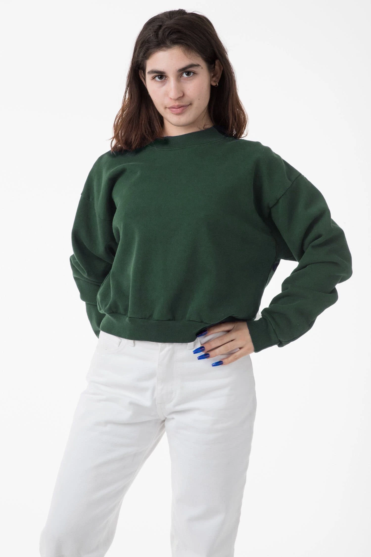 HF06 - Heavy Fleece Cropped Mock Neck Pullover (Garment Dye) 15 HF06 - Heavy Fleece Cropped Mock Neck Pullover (Garment Dye) - Image 15