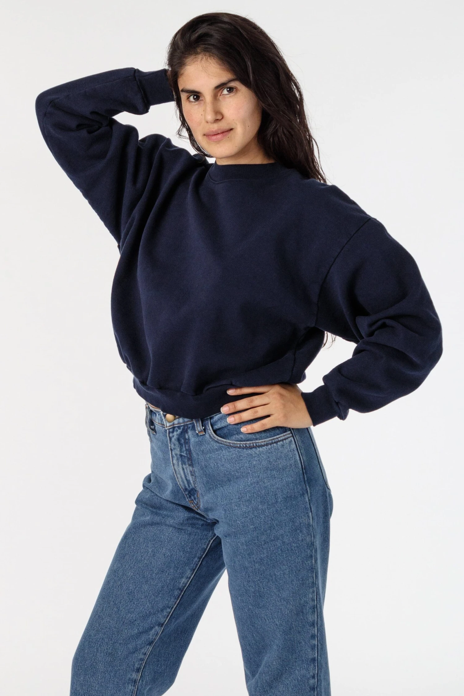 HF06 - Heavy Fleece Cropped Mock Neck Pullover (Garment Dye) 18 HF06 - Heavy Fleece Cropped Mock Neck Pullover (Garment Dye) - Image 18