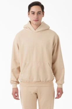 HF09 - Heavy Fleece Hoodie (Garment Dye) -Builtd Store HF09GD BEIGE M