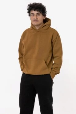 HF09 - Heavy Fleece Hoodie (Garment Dye) -Builtd Store HF09GD BRASS M