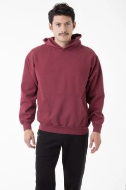 HF09 - Heavy Fleece Hoodie (Garment Dye) -Builtd Store HF09GD BURGUNDY M