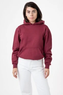 HF09 - Heavy Fleece Hoodie (Garment Dye) -Builtd Store HF09GD BURGUNDY W