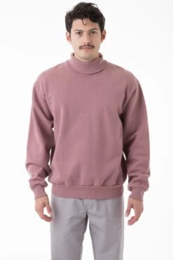 HF13 - Heavy Fleece Turtleneck (Garment Dye) -Builtd Store HF13GD MAUVE M