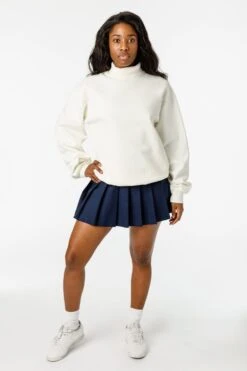 HF13 - Heavy Fleece Turtleneck (Garment Dye) -Builtd Store HF13GD OFFWHITE W