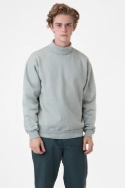 HF13 - Heavy Fleece Turtleneck (Garment Dye) -Builtd Store HF13GD SAGE M