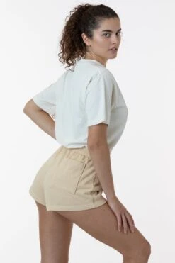 HF314 - Heavy Fleece Short Sweat Shorts (Garment Dye) -Builtd Store HF314GD BEIGE W