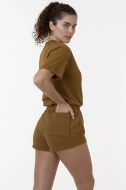 HF314 - Heavy Fleece Short Sweat Shorts (Garment Dye) -Builtd Store HF314GD BRASS W