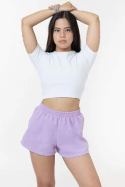 HF314 - Heavy Fleece Short Sweat Shorts (Garment Dye) -Builtd Store HF314GD LAVENDER W