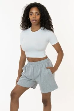 1242GD Unisex - Heavy Jersey Garment Dye Gym Shorts -Builtd Store HG3