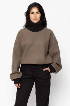 RWHR313 - Wool Turtleneck Sweater With Heavy Cotton Rib -Builtd Store IMG 0233