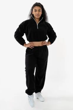 PF404 Unisex - Polar Fleece Sweatpant -Builtd Store KAAYA BLACK s 1