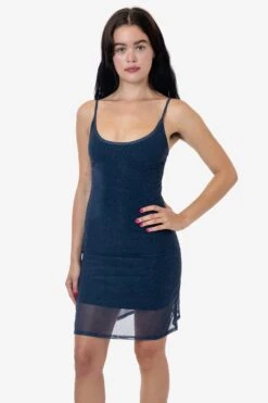 RNS783P - Printed Micro Mesh Spaghetti Dress -Builtd Store KATE dress 1S