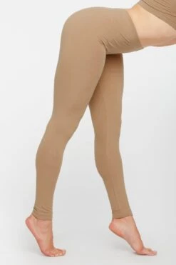 83280 - Cotton Spandex Jersey Leggings 23 83280 - Cotton Spandex Jersey Leggings -Builtd Store LEGGINGS TAN