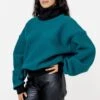 RWHR313 - Wool Turtleneck Sweater With Heavy Cotton Rib