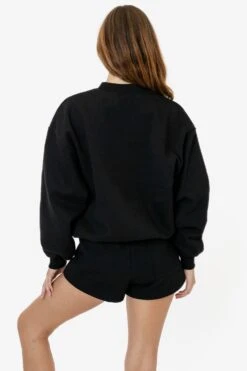 MWF1047 Unisex - 10 Oz. Mid-weight Poly Cotton Fleece Wide Crewneck -Builtd Store MWF1047 1 1