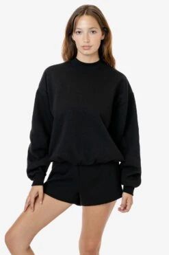 MWF1047 Unisex - 10 Oz. Mid-weight Poly Cotton Fleece Wide Crewneck -Builtd Store MWF1047 2 1