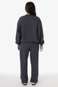 MWF1047 Unisex - 10 Oz. Mid-weight Poly Cotton Fleece Wide Crewneck -Builtd Store MWF1047 DOLPHINBLUE 4 fd3019ca 84d8 43de 8e4a 5db0aa3d927d