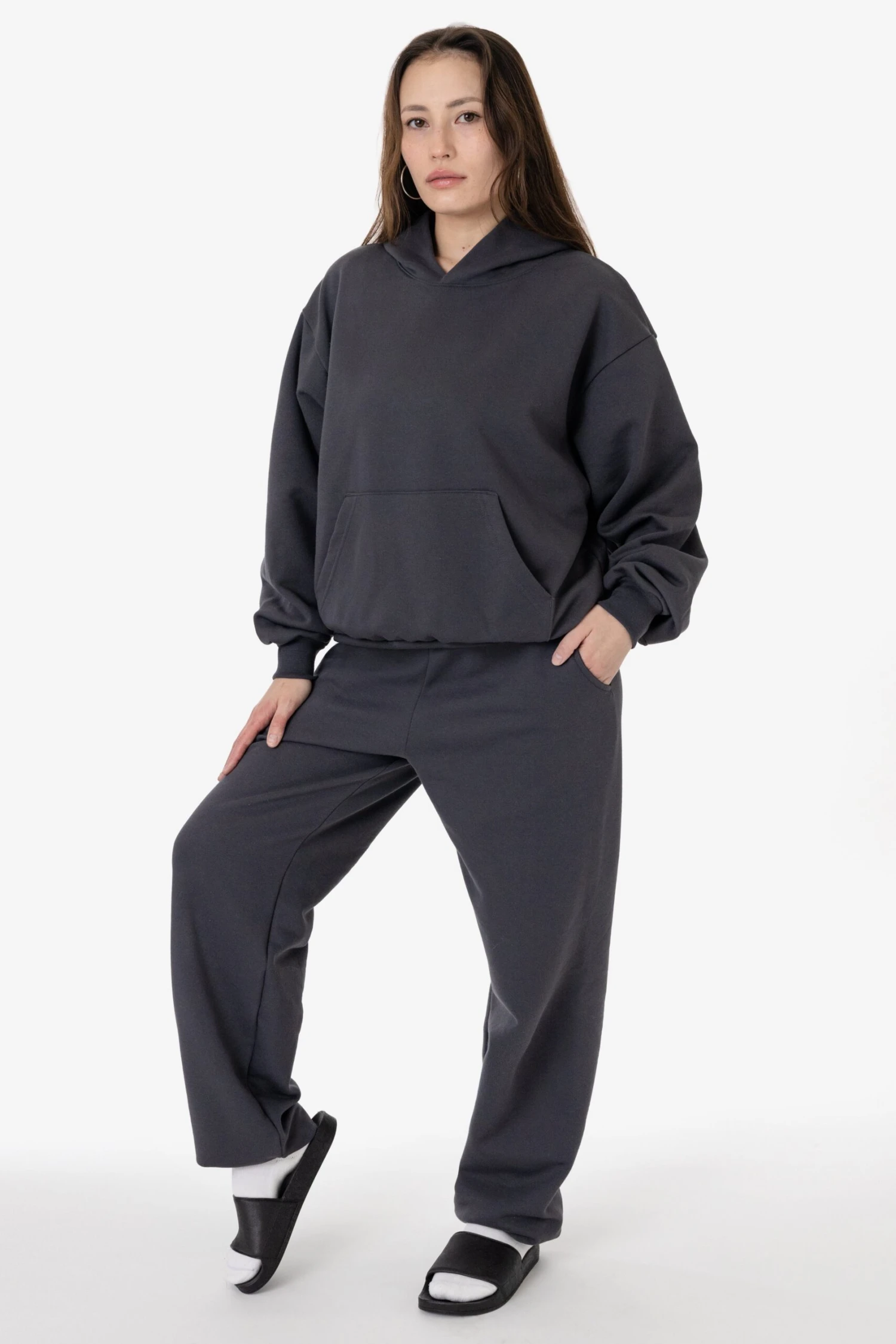 MWF1049 - 10 Oz. Mid-weight Poly Cotton Fleece Wide Hoodie 17 MWF1049 - 10 Oz. Mid-weight Poly Cotton Fleece Wide Hoodie - Image 17