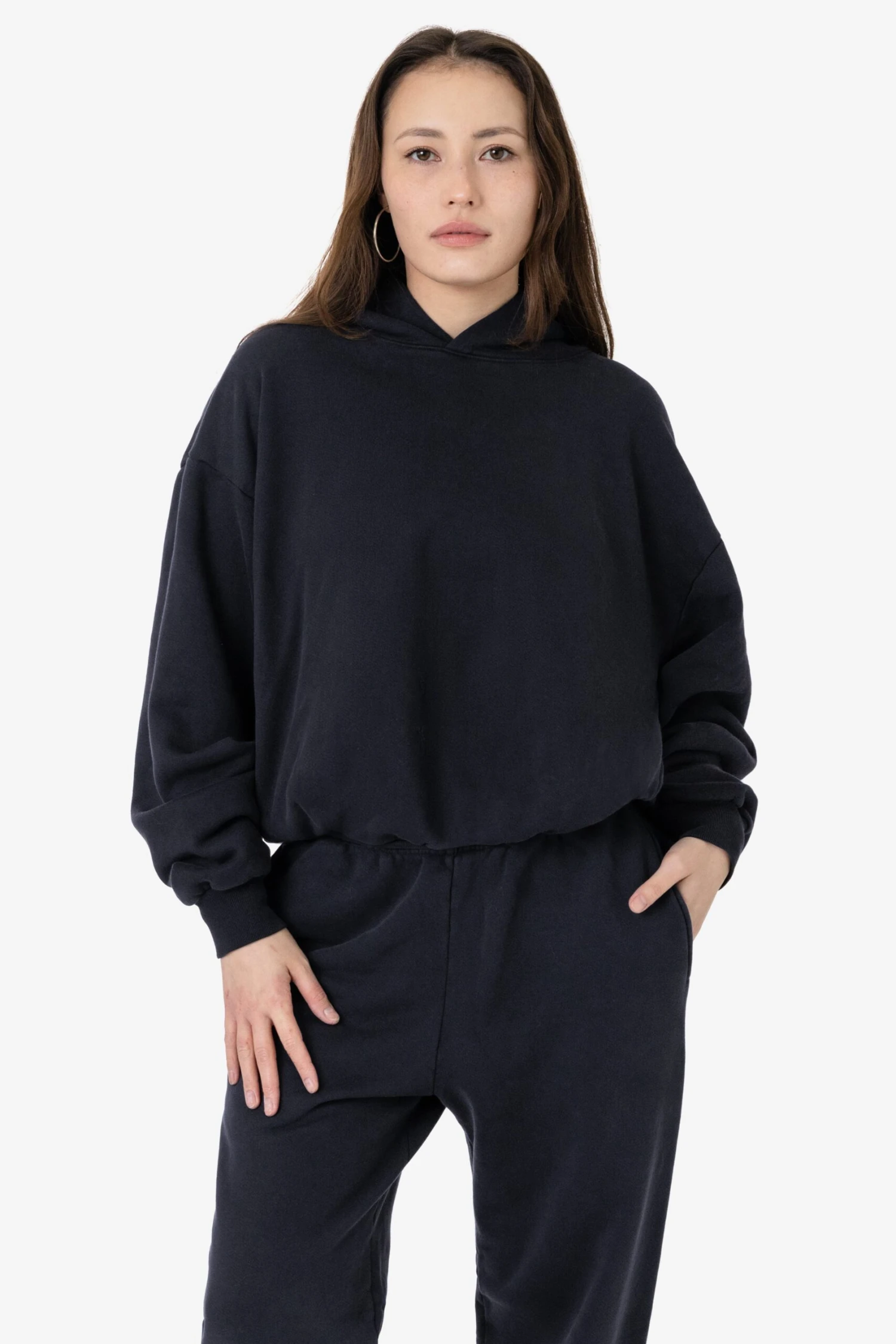 PLU09GD - 16oz. Garment Dye Plush Fleece Hooded Pullover Sweatshirt 2 PLU09GD - 16oz. Garment Dye Plush Fleece Hooded Pullover Sweatshirt - Image 2