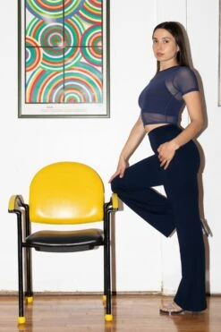 PON300 - Ponte Flared Legging -Builtd Store PON300 Navy2