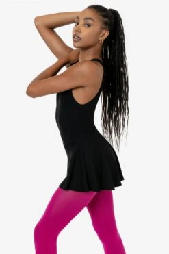 PON413 - Ponte Boatneck Ballerina Skirted Leotard -Builtd Store PON413 KAMRYN 2k