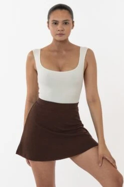 PON481 - Ponte A-Line Skort -Builtd Store PON481 mocha 1
