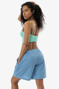 PRM442 Unisex - Pro Mesh Gym Shorts -Builtd Store PRM442 AIXA COLUMBIA BLUEs