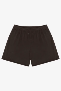 PRM442 - Pro Mesh Gym Shorts -Builtd Store PRM442 BROWN FRONT