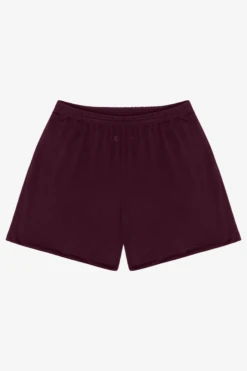 PRM442 - Pro Mesh Gym Shorts -Builtd Store PRM442 BURGUNDY FRONT