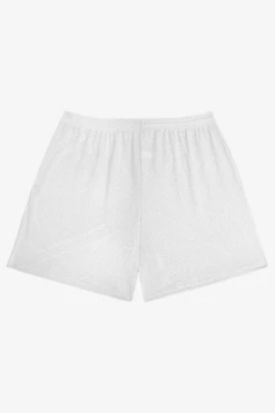 PRM442 - Pro Mesh Gym Shorts -Builtd Store PRM442 WHITE BACK