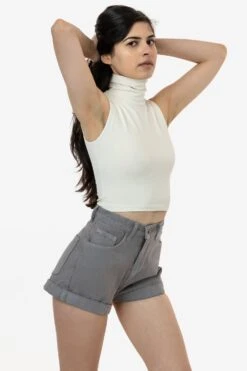 RBDW05GD - Bull Denim Garment Dye Cuff Short (Summer Color Edition) -Builtd Store RBDW05 STEEL 2F